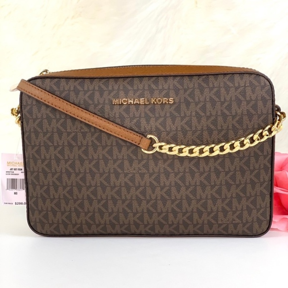 ❤️NWT Michael Kors Crossbody Signature Brown